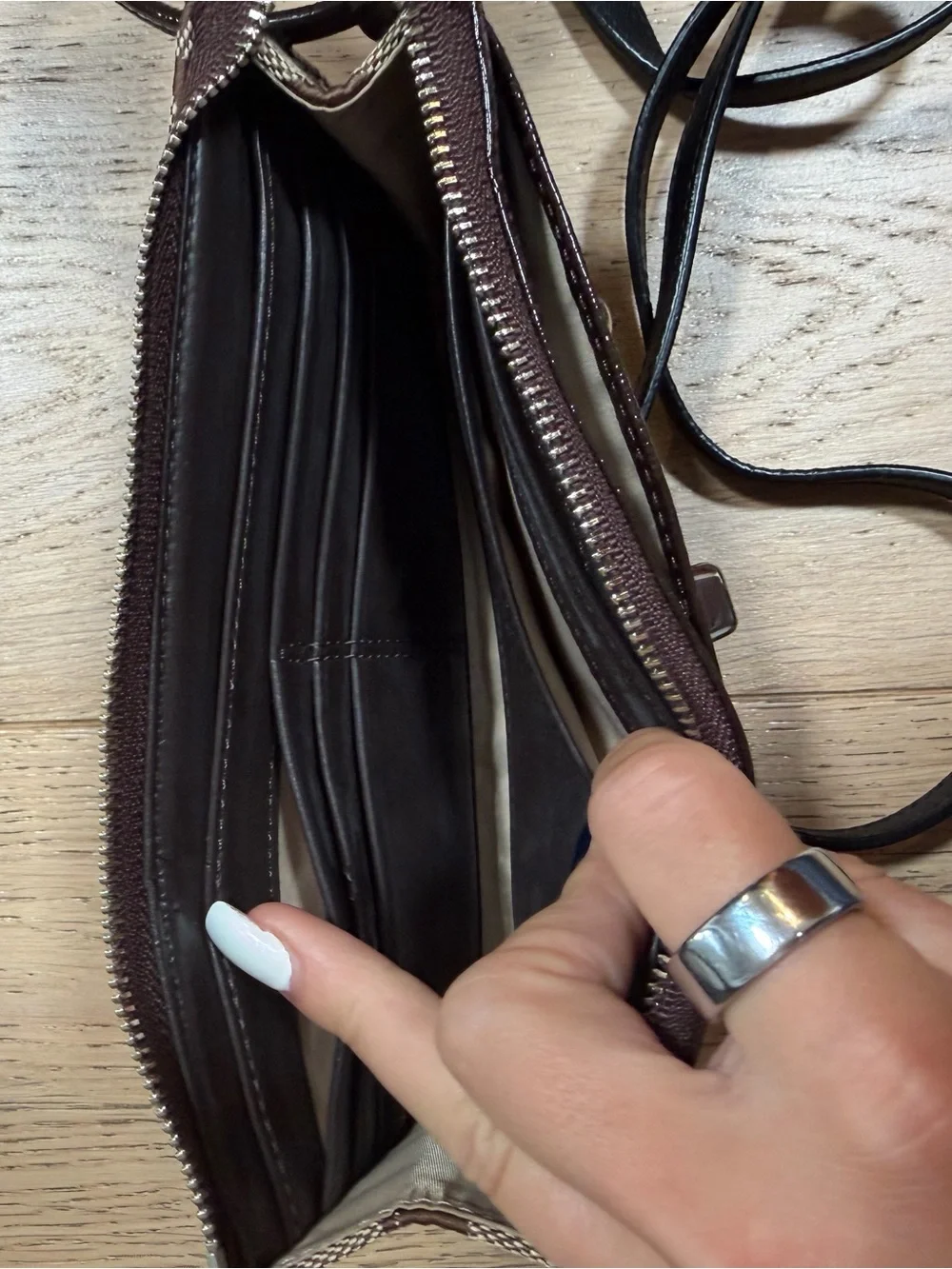 Coach zip wallet